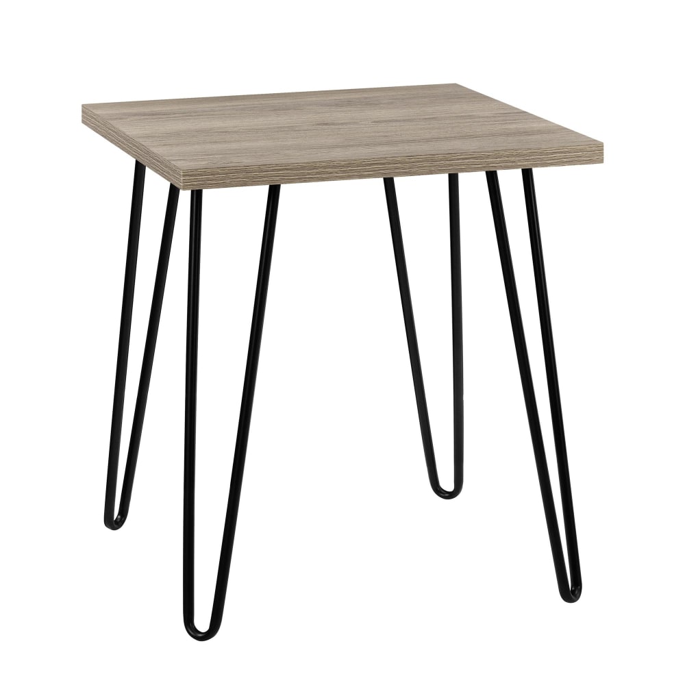 Table d'appoint en effet chêne gris