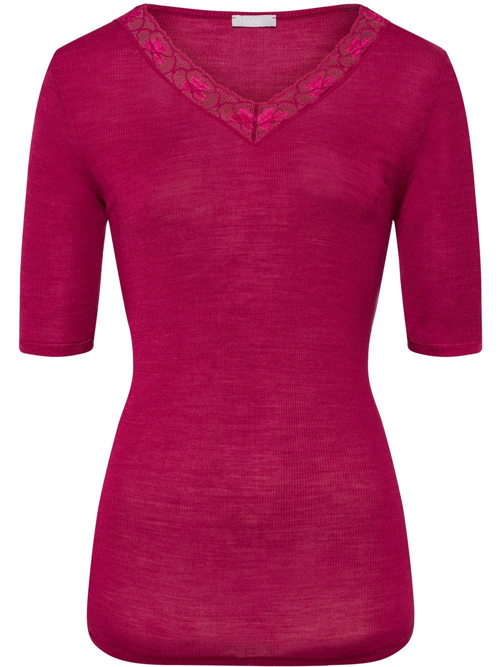 Hanro V-Shirt Damen himbeer, M