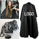 Waterproof Creative Hair Cutting Cape for Hairdresser Black White Hair Salon Styling Cloth