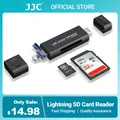 JJC USB 3.0 SD/ MicroSD Memory Card Reader Adapter with USB 2.0 Type-A/ Lightning/ USB 3.0 Type-C