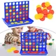 Foldable Connect 4 In A Line Board Game Children's Educational Toys Kids Children Line Up Row Board