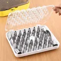 26 PCS/Set Silicone Pastry Bag Tips Kitchen DIY Icing Piping Cream Reusable Bags Nozzle Set Cake