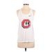 Nike Active Tank Top: White Graphic Activewear - Women's Size Small