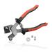 LEONTOOL Tile Cutting Plier with Replacement Blade 8 Inch Tile Nippers with Plastic Breaker Bar and Wheeled Mosaic Nippers for Cutting Tiles Stained Glass Mosaic