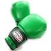 Woldorf USA Water Resistant Nylon Boxing Gloves Kickboxing Muay Thai Punching Bag Gloves Vinyl Green - Durable Boxing Gloves - Multi-Layered Foam Padding Offers Unbeatable Men Women Fight Gloves 16oz