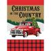 13 x 18 in. Christmas in the Country Burlap Garden Flag