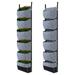 42 x 12 Inch Hanging Planting Bags - 6-Pocket Vertical Wall Garden Planter for Flower Pots Breathable Growing Bags for Gardening