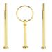 Cake Plate Handle - Delaman Multi-Tiers Cake Cupcake Tray Stand Handle Fruit Plate Hardware Fitting Holder 1PC(3-Tiers Round-Gold)