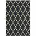 8 x 11 ft. Black & Ivory Trellis Indoor & Outdoor Area Rug