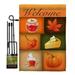 BD-HA-GS-113050-IP-BO-D-US14-BD 13 x 18.5 in. Scents of Harvest Fall & Autumn Vertical Double Sided Mini Garden Flag Set with Banner Pole