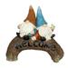 11 in. Resin Welcome Gnome Garden Statue Multi Color