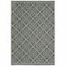 8 x 11 ft. Gray Geometric Stain Resistant Indoor & Outdoor Rectangle Area Rug - Gray and Ivory - 8 x 11 ft.