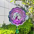 Wind Sculptures Wind Spinners for Yard and Garden Garden Decor 9.9 * 9.9 inch Yard Decorations Outdoor Hanging Art Ornaments for Garden Yard Balcony Decor Cat