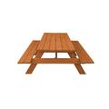 Cedar Chest Solid Wood Outdoor Picnic Table with Umbrella Hole