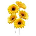 COFEST Home Decoration 10Pcs Sunflower Garden Stakes Decor Garden Stake for Outdoor Home Garden Backyard Lawn Pathway Patio Sunflower Sticks Decor Color