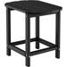 Small Outdoor Side Table - 18 Patio Adirondack Table Weather Resistant 200 Lbs Capacity Outside Square Tea Table for Patio Backyard Poolside Garden Balcony Beside End Tables(1 Black)