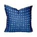 20 x 4 x 20 in. Blue & White Zippered Gingham Throw Indoor & Outdoor Pillow