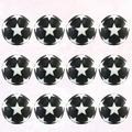 Table Soccer Footballs 12pcs Table Soccer Footballs Replacement Balls Interesting Mini Tabletop Soccer Game Ball Accessory for Home Outdoor Outside (White and Black)