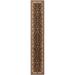 Rugs.com Yasmin Collection Rug â€“ 16 Ft Runner Brown Medium Rug Perfect For Hallways Entryways