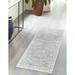 Rugs.com Newport Collection Rug â€“ 2 x 4 Runner Gray Medium Rug Perfect For Hallways Entryways