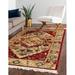 Rugs.com Kennedy Collection Rug â€“ 7 x 10 Red Medium Rug Perfect For Living Rooms Large Dining Rooms Open Floorplans