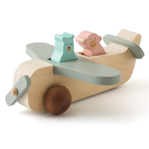 Baby Holz Flugzeug Spielzeug Flugzeug Modell bemannte Bausteine Spielzeug Holzig keit Schmuck