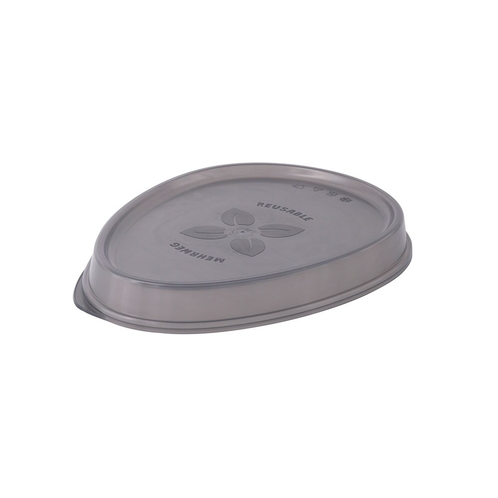 greenbox - Mehrwegdeckel "Häppy Plate" 27,5 x 20 x 3 cm, PP, grau, 60 St. Image