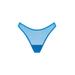 Plus Size Women's The Thong - Mesh by CUUP in Cyan (Size 1 / XS)