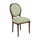 Limited Edition Oval Back Louis XVI Side Chair - Biff Leaf with Walnut Brown Frame - Ballard Designs - Ballard Designs