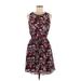 Tommy Hilfiger Casual Dress: Red Print Dresses - Women's Size X-Small