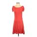La Rok Casual Dress - DropWaist: Red Dresses - Women's Size Small
