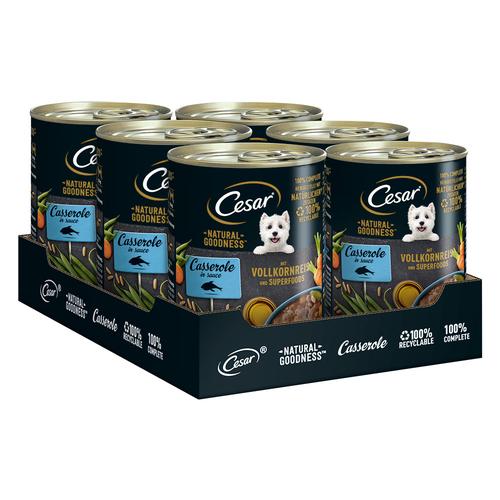 24x 400g Cesar Natural Goodness Fisch und Superfoods Hundefutter nass