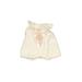 Baby Biscotti Short Sleeve Outfit: Ivory Solid Tops - Size Newborn