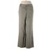 Dockers Khaki Pant: Gray Solid Bottoms - Women's Size 10