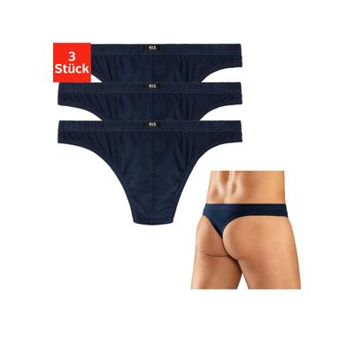 String H.I.S, Herren, Gr. L, blau (marine), Jersey, Obermaterial: 95% Baumwolle, 5% Elasthan, unifarben, körpernah, Unterhosen, aus weichem Baumwoll-Stretch Image