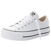 Sneaker CONVERSE "CHUCK TAYLOR ALL STAR PLATFORM LEATHER", Gr. 38, weiß (weiß, weiß), Leder, sportlich, Schuhe