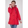 Regenjacke DEPROC ACTIVE "Friesennerz ANKERGLUTZAUBER", Damen, Gr. 40/42 (M), rot, Obermaterial: 100% Polyurethan; Futter: 100% Polyester, casual, figurumspielend, Langarm gerader Abschluss mit Druckknopf, Jacken, auch in Großen Größen erhältlich