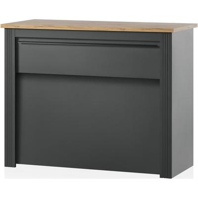 Unterschrank KOCHSTATION "KS-Westminster", grau (grau dunkel), B:130cm H:105cm T:60cm, Schränke, Küchentheke frei im Raum stellbar, Höhe 105 cm Image