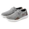 Slip-On Sneaker JOHN DEVIN, Herren, Gr. 42, grau, Obermaterial: 80% Lederimitat, 20% Textilmaterial. Futter: 100% Lederimitat. Decksohle: 100% Textilmaterial. Laufsohle: 100% Synthetik, unifarben mit Farbeinsatz, casual, Schuhe, Slipper,...