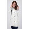 Regenjacke DEPROC ACTIVE "Friesennerz ANKERGLUTZAUBER", Damen, Gr. 54 (XXL), weiß, Obermaterial: 100% Polyurethan; Futter: 100% Polyester, casual, figurumspielend, Langarm gerader Abschluss mit Druckknopf, Jacken, auch in Großen Größen erhältlich