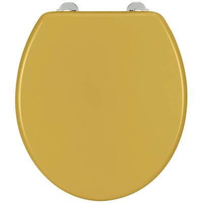 WC-Sitz WENKO "Prima", gelb, B:37cm H:4,2cm L:41cm, WC-Sitze Image