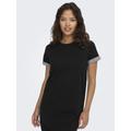 Jerseykleid JDY "JDYIVY S/S DRESS JRS NOOS", Damen, Gr. M, N-Gr, schwarz, Jersey, Obermaterial: 62% Baumwolle, 38% Polyester, unifarben, modisch, regular fit, Rundhals, Kurzarm, Kleider, Sommerkleid