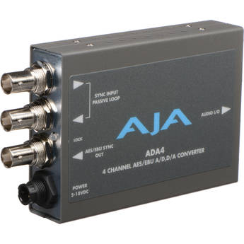 AJA Used 4-Channel Bi-Directional Audio A/D & D/A Converter ADA4