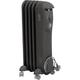 Schallen Portable Electric Slim Oil Filled Radiator Heater for Home and Office Use with Adjustable Temperature Thermostat, 3 Heat Settings & Safety Cut Off (Black, 1000W | 5 Fin)