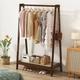 Onaway 37.4" Solid Wood Clothes Rack w/ 1 Storage Shelf Wood in Brown | 60.6 H x 37.4 W x 14.1 D in | Wayfair DCGYJ-CS-95