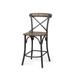 Gracie Oaks Borough Solid Wood Extra Stool Wood/Metal in Brown | 41.5 H x 20 W x 22.75 D in | Wayfair FA02544A1DBC4F03A9A7935F9C53BABD