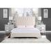 Everly Quinn Tufted Platform Bed Upholstered/Velvet in Gray | 57 H x 81 W x 87 D in | Wayfair EE05016A880742998C5C0911392EA252