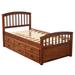Red Barrel Studio® Goeger Bed Wood in Brown | 43.77 H x 79 W x 42.2 D in | Wayfair 867ACCD0C0104452ABFE66BD31AA5919