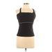 Lands' End Active Tank Top: Black Activewear - Women's Size 10