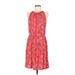 Old Navy Casual Dress Crew Neck Sleeveless: Red Dresses - Women's Size Medium